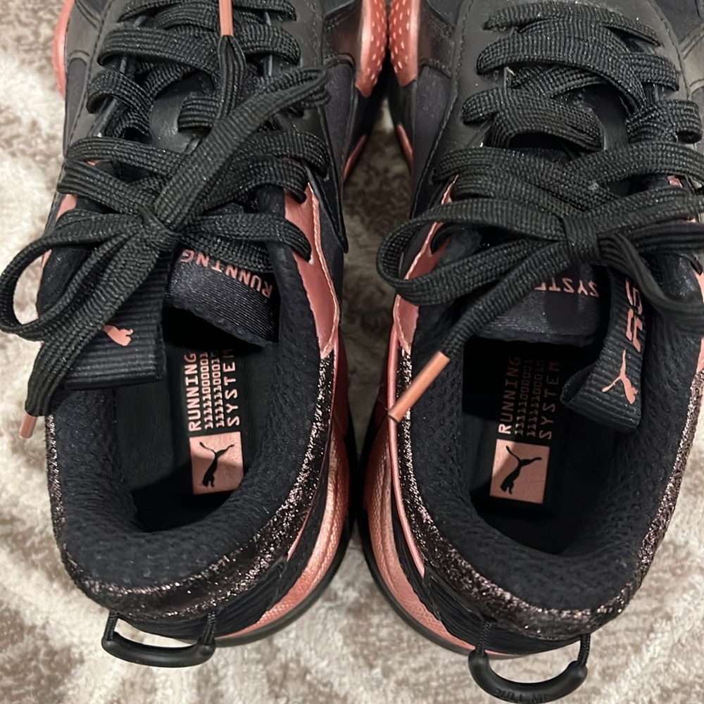 Puma RS-X Collection Black/Rose Women Running Sneakers/ Size 7.5/ Like New - Picture 10 of 11
